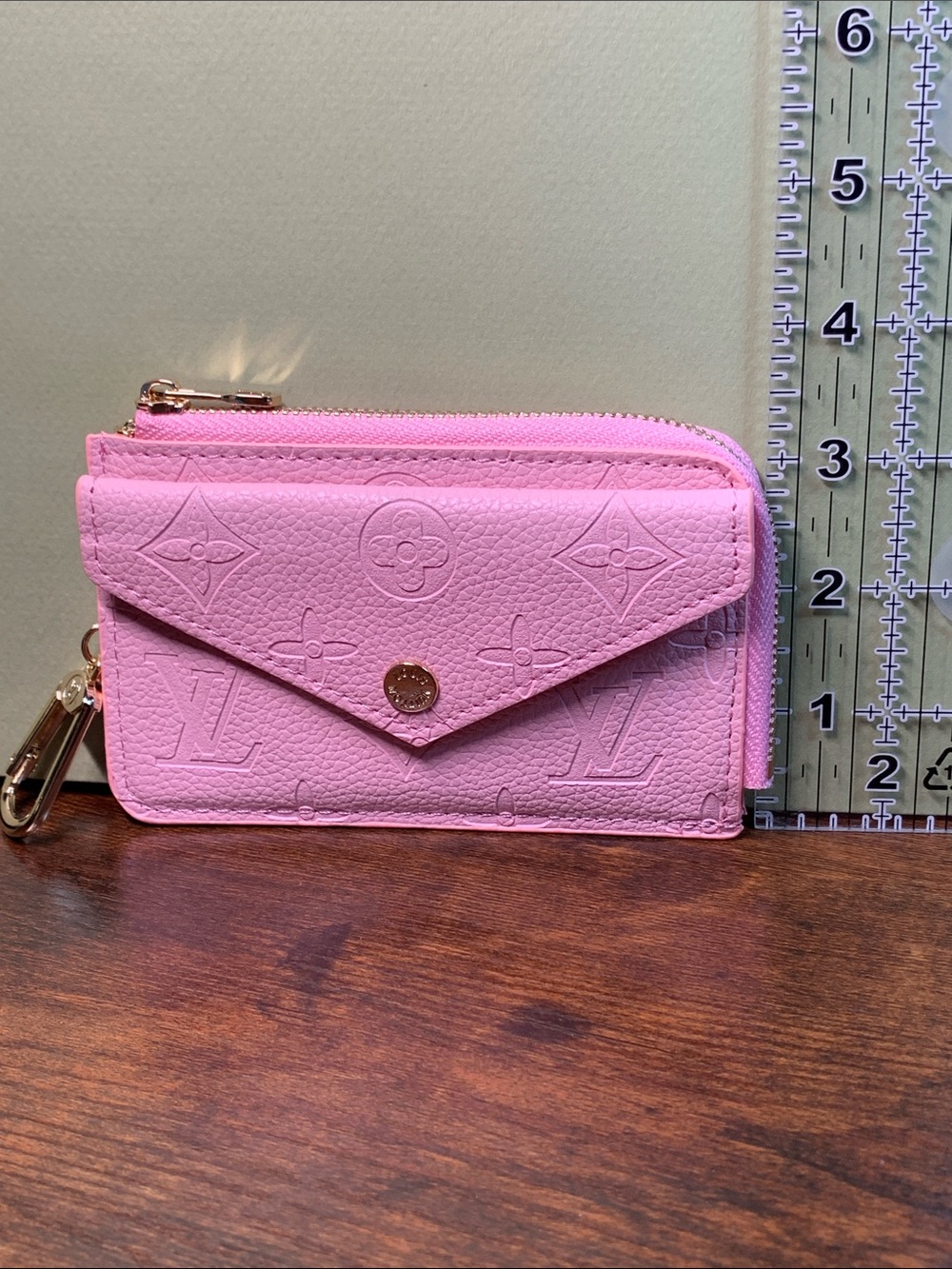 Pink Embossed Key & Card Holder - Picture 5 of 6